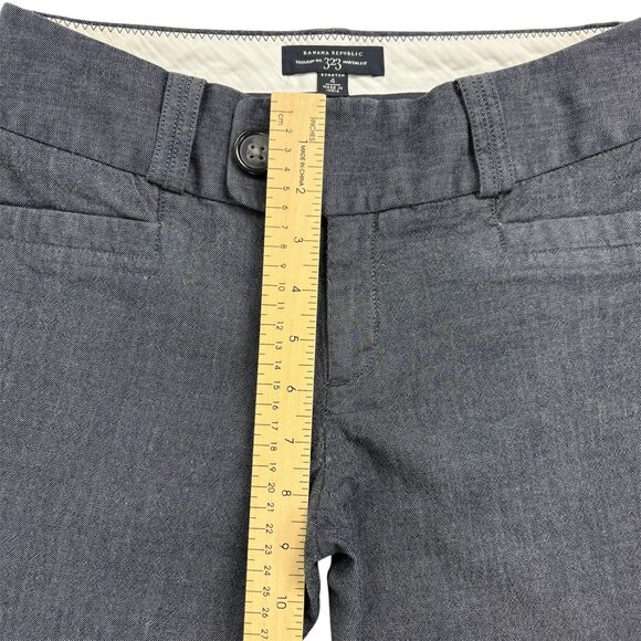 Banana Republic Martin Fit Trouser Pants – Dark Navy Wool Blend – Size 4 - Picture 13 of 16